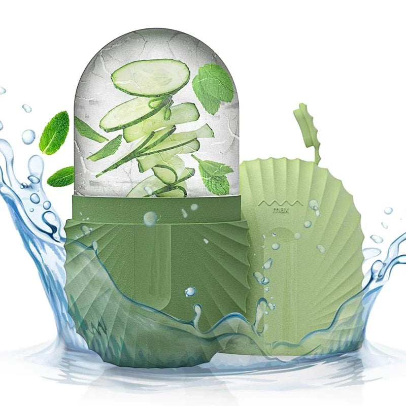 Ice Face Roller - Professional Cooling Facial Massager for Puffiness, Glow & Tightening