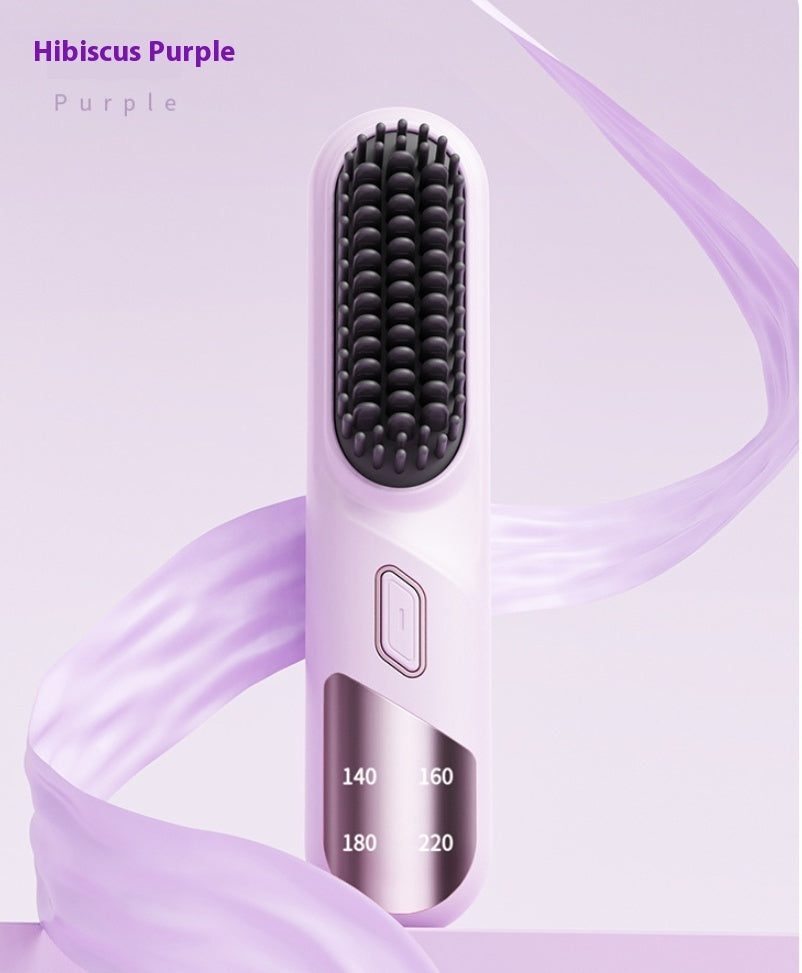 Wet Dry Hair Straightener Cordless Hair Straightener Brush With Fast Heating.