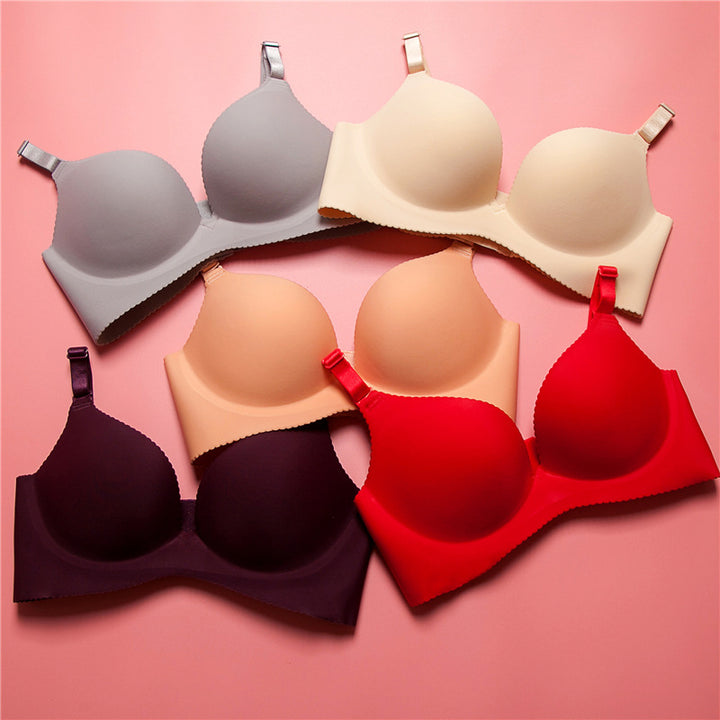 Women's Unwired Push Up Adjustable One Piece Seamless Bra