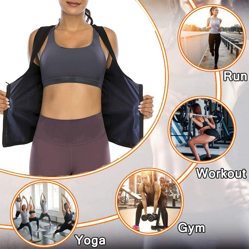 Ladies Sports Fitness Sweat Suit Sauna Suit Sweat Suit Belly Tight Yoga .
