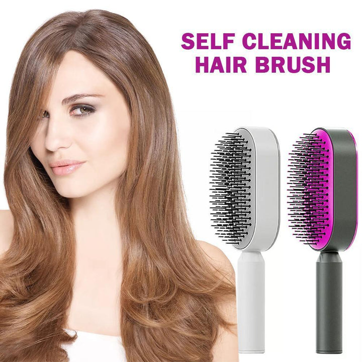 Women Fashion 3D Hair Growth Comb Hairbrush Self-Cleaning Hair Brush .