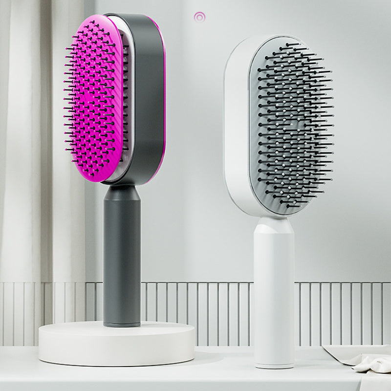 Women Fashion 3D Hair Growth Comb Hairbrush Self-Cleaning Hair Brush .