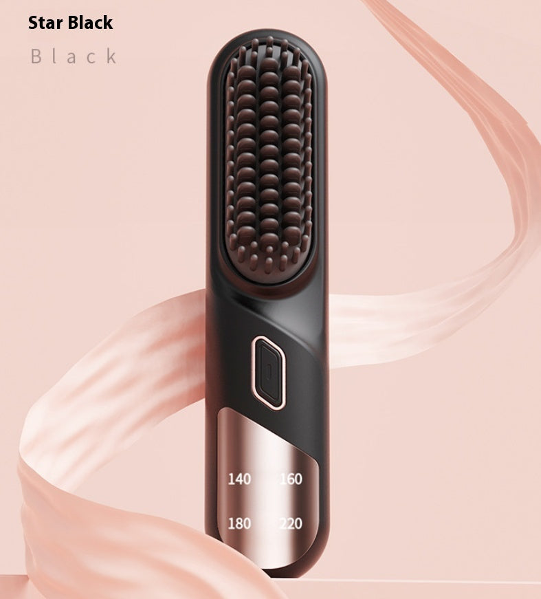 Wet Dry Hair Straightener Cordless Hair Straightener Brush With Fast Heating.