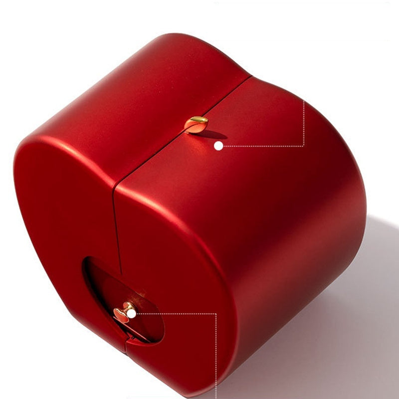 Fashion Jewelry Box Red Apple Christmas Gift Necklace Eternal Rose For Girl Mother's day.