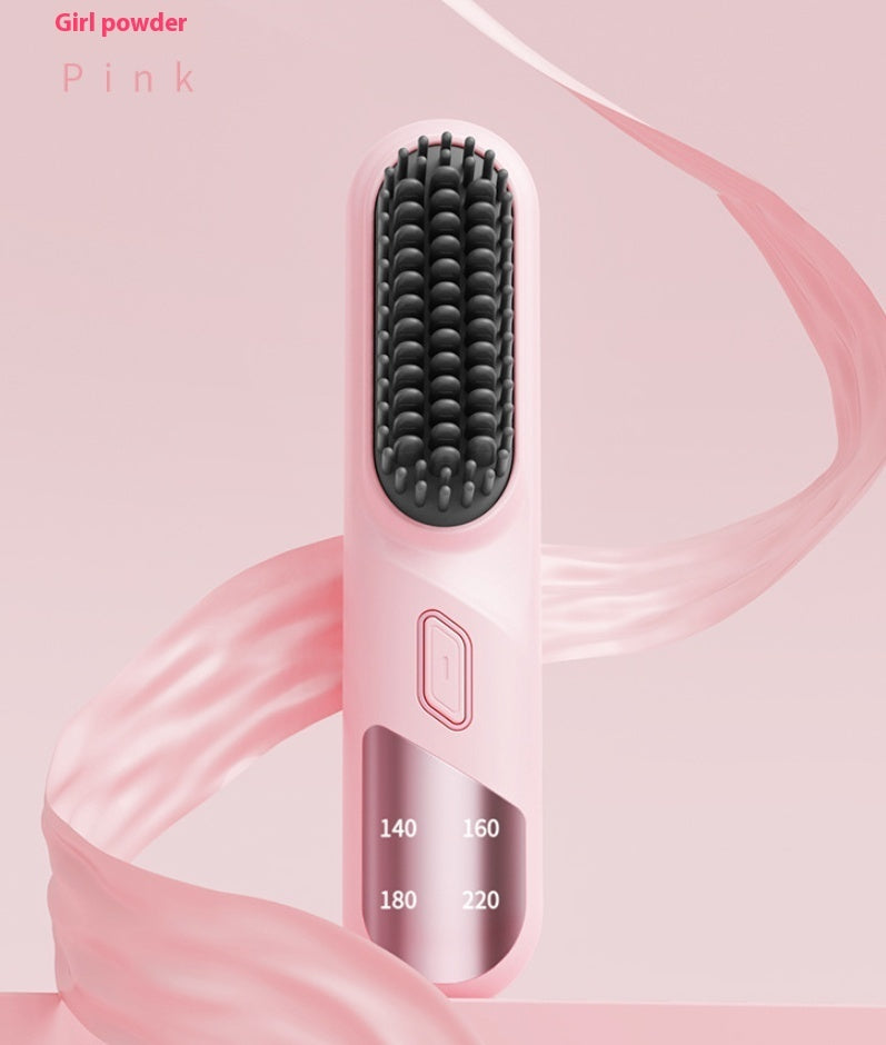 Wet Dry Hair Straightener Cordless Hair Straightener Brush With Fast Heating.