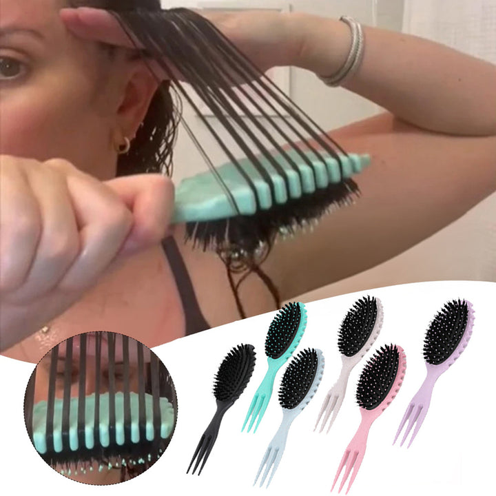 Curl Defining Bounce Hair Brush Barbershop Boar Bristle, Professional Salon Home .