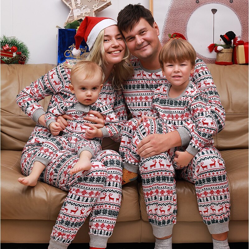 Matching Family Christmas Pajamas Set - Parent & Kids Holiday Sleepwear
