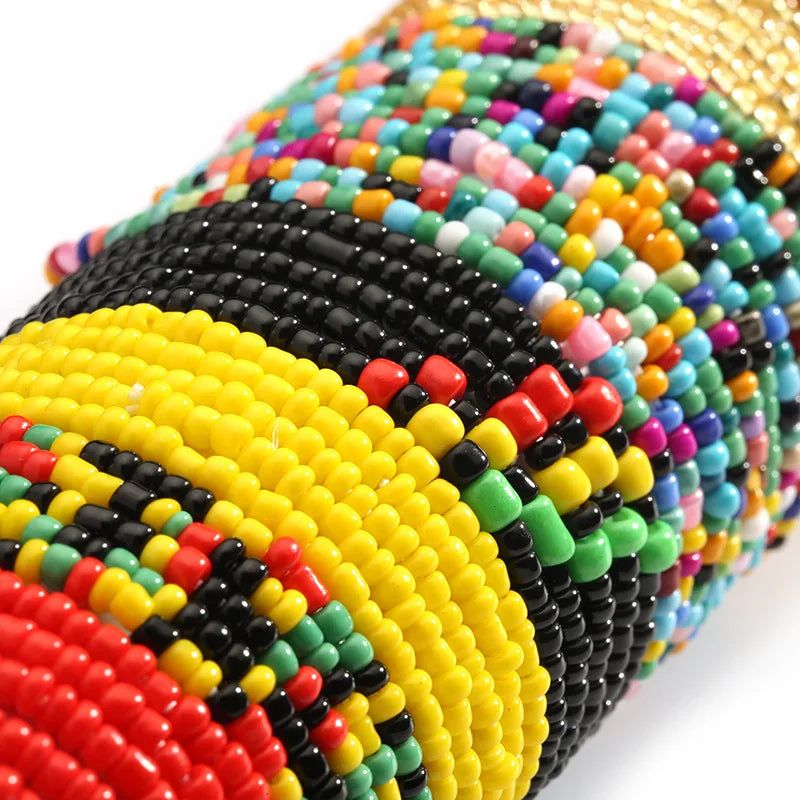 African Waist Bead Chain Set (2 Pcs) — Colorful Belly Chains for Women & Girls