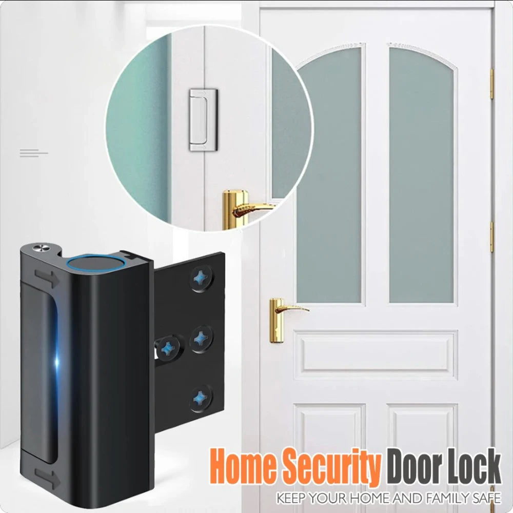 Door Security Lock – Anti-Theft Childproof Reinforcement Lock 3" Stop
