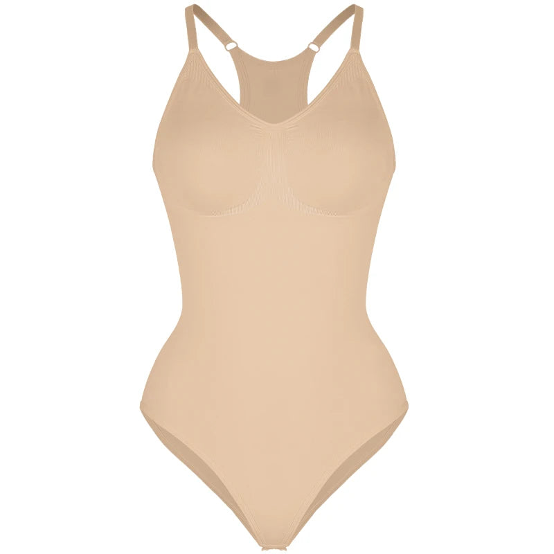 Seamless Shapewear Bodysuit - Tummy Control Tank Top
