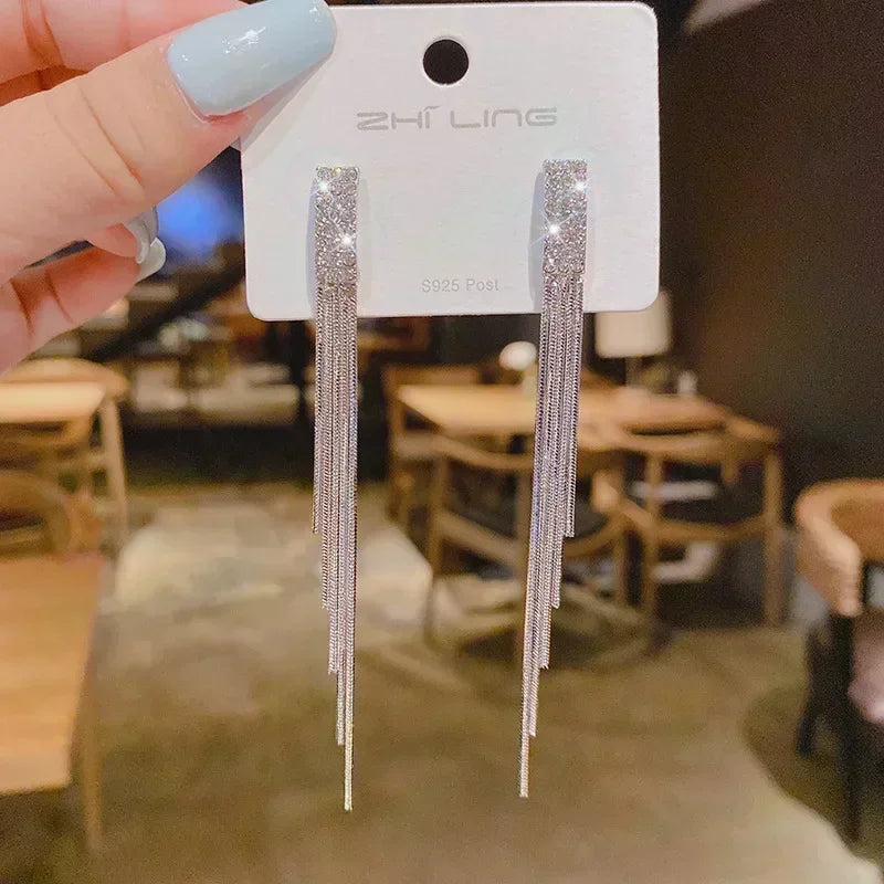 Brown Zircon Circle Earrings - Elegant Statement Jewelry for Women