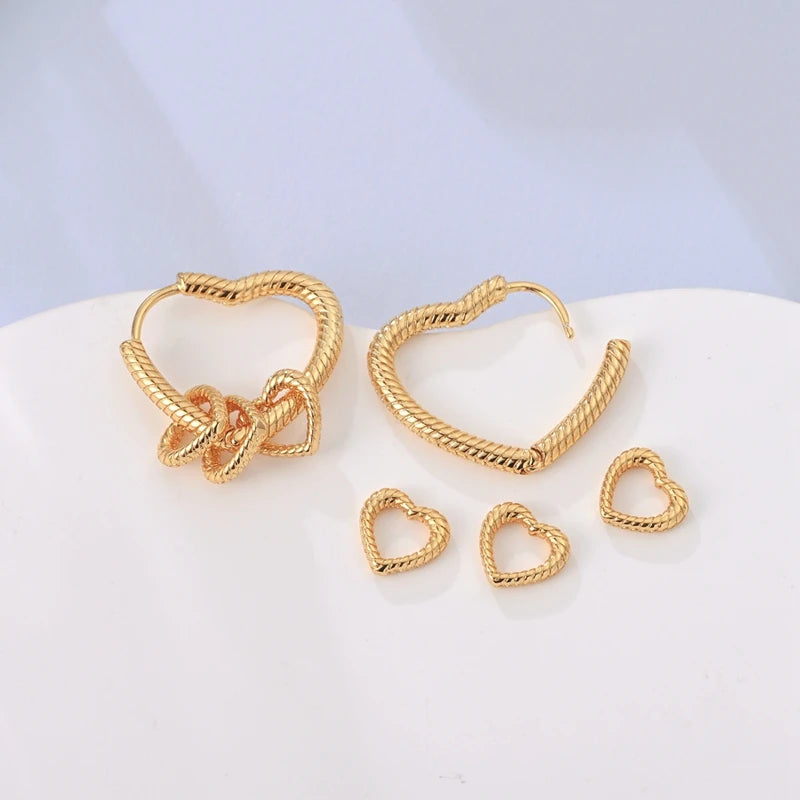 925 Sterling Silver Minimalist Hoop Earrings - Rose Gold & Yellow Gold