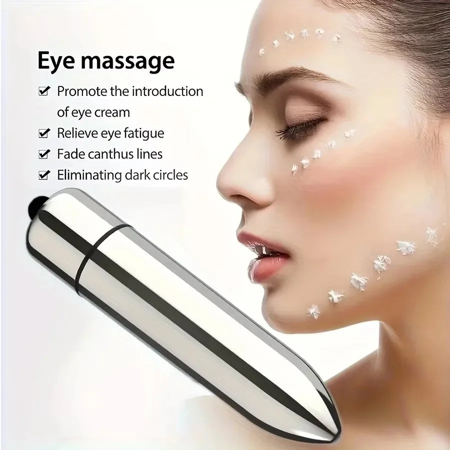 Mini Vibrating Facial Massager - Portable Eye & Face Massage Tool for Skincare Absorption