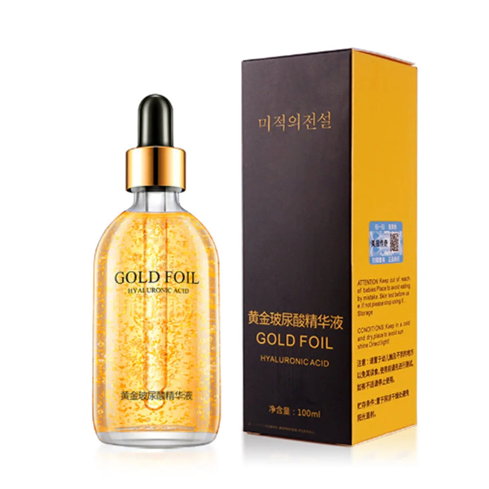 24K Gold & Ginseng Face Serum – Hyaluronic Acid Lifting & Whitening Essence 100ml