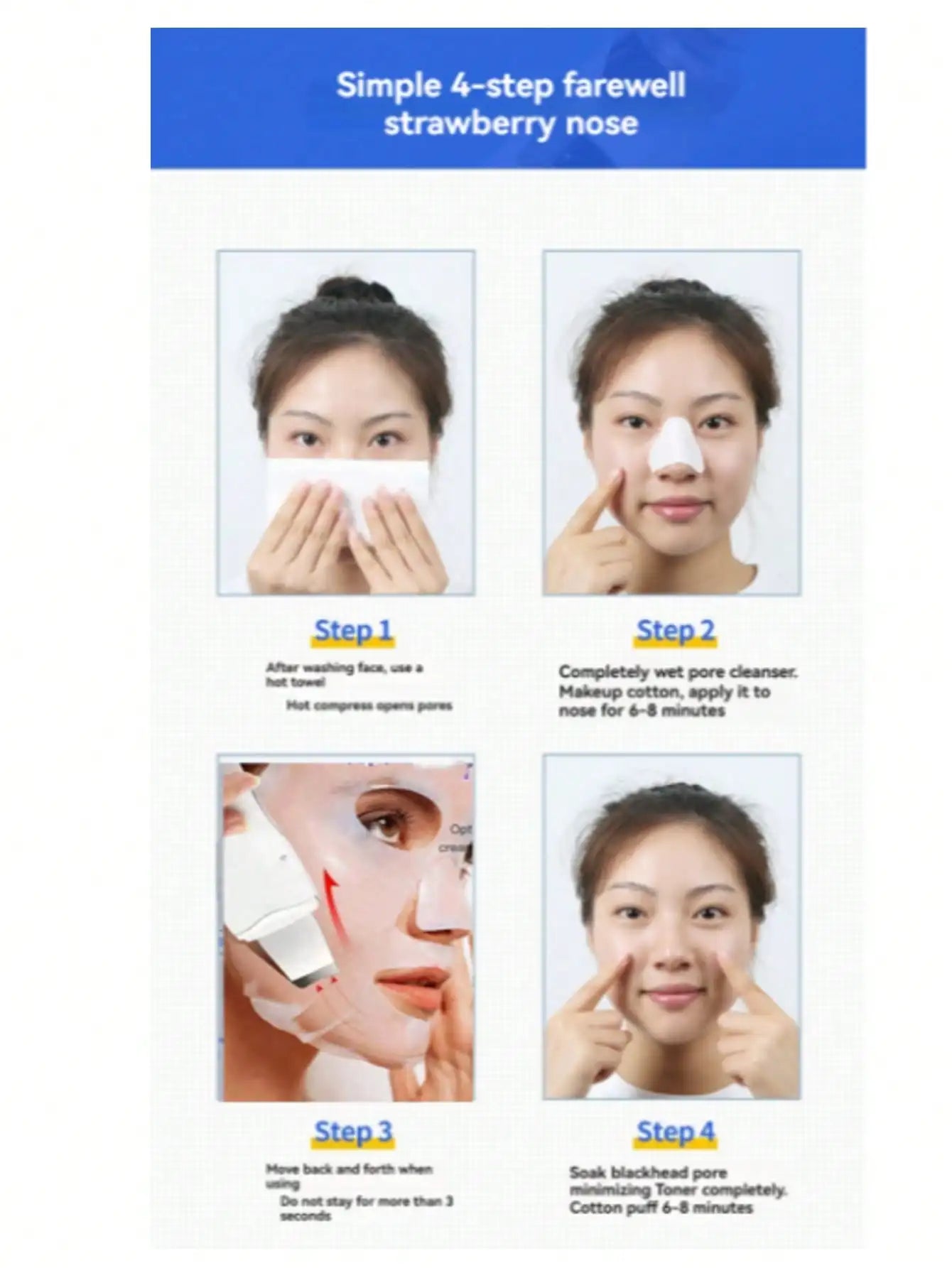 Ultrasonic Skin Scrubber - Professional Facial Cleaner & Blackhead Remover for Deep Pore Cleansing