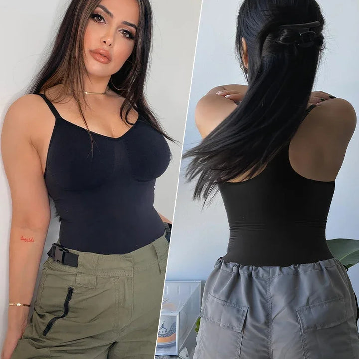Seamless Shapewear Bodysuit - Tummy Control Tank Top
