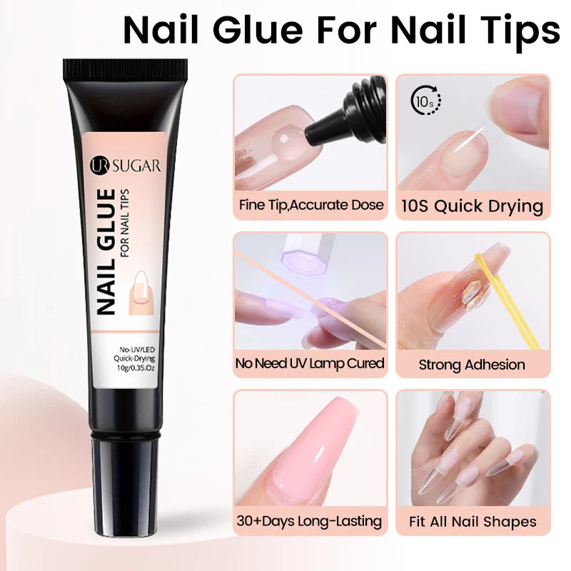Nail Glue & Remover Set for Press-On Nails — Water-Based, Strong Hold | Lamaquise