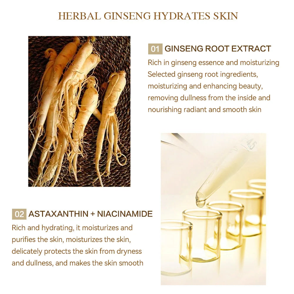 Ginseng Gold Anti-Aging Face Serum - 100ml Wrinkle Reduction & Brightening