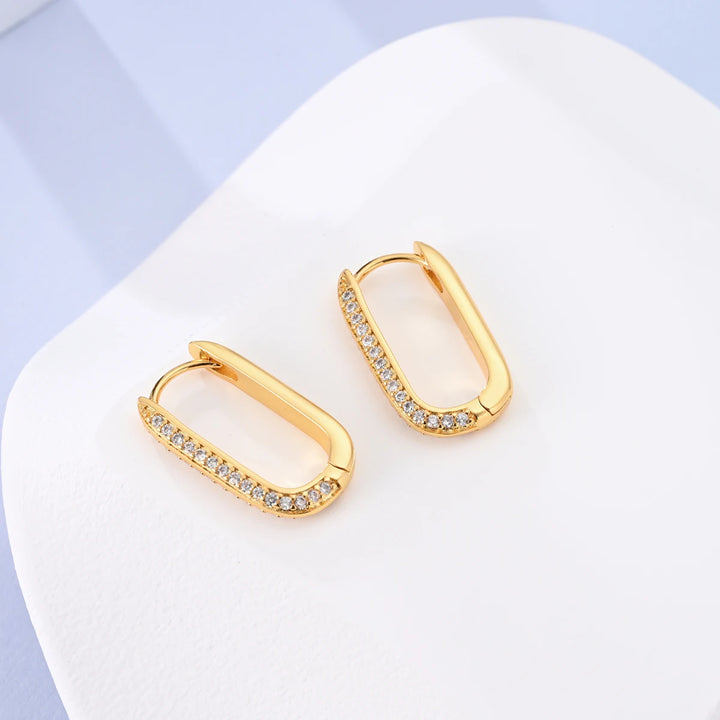925 Sterling Silver Minimalist Hoop Earrings - Rose Gold & Yellow Gold