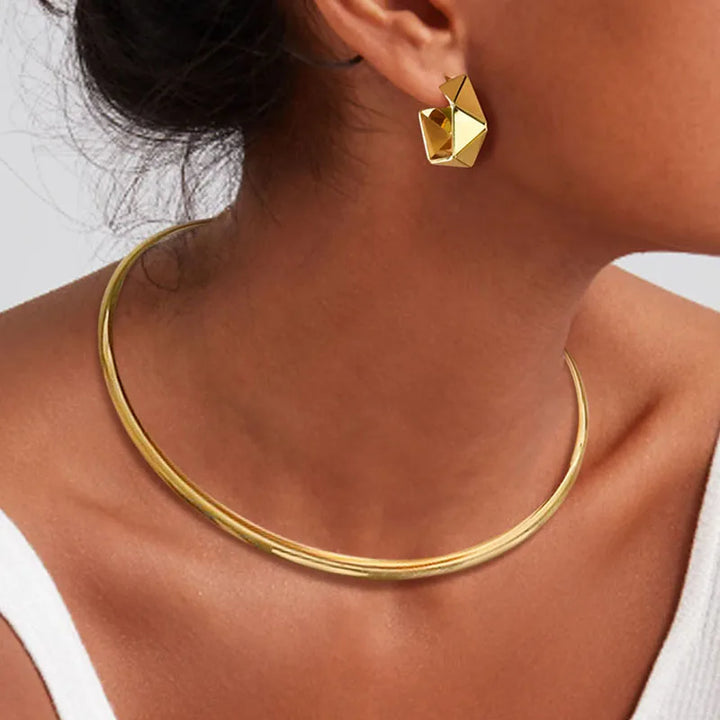 Gold Choker Cuff