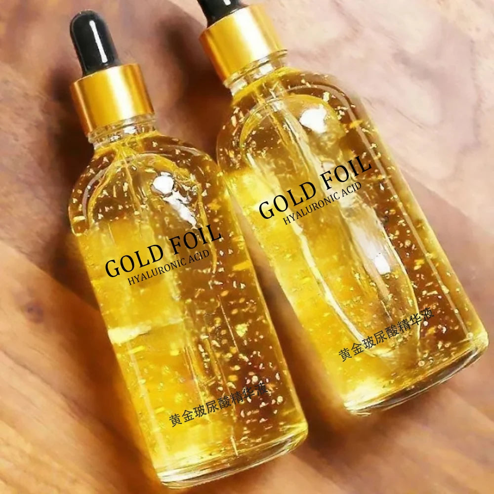 24K Gold & Ginseng Face Serum – Hyaluronic Acid Lifting & Whitening Essence 100ml