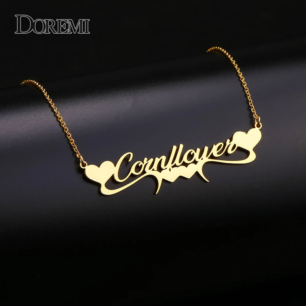 Name Necklace Heart