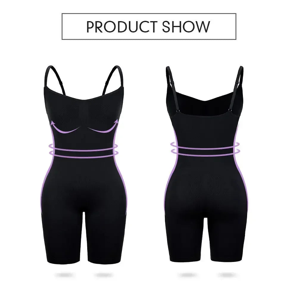 One Piece Shapewear Bodysuit Tummy Control Waist Cincher Slimming Seamless Lifting Underwear for Women