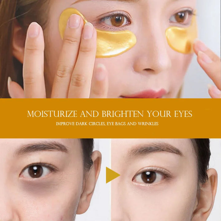 Gold Collagen Eye Masks - 50 Pairs Anti-Aging Under Eye Patches