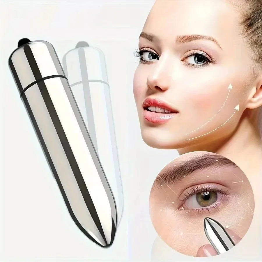 Mini Vibrating Facial Massager - Portable Eye & Face Massage Tool for Skincare Absorption