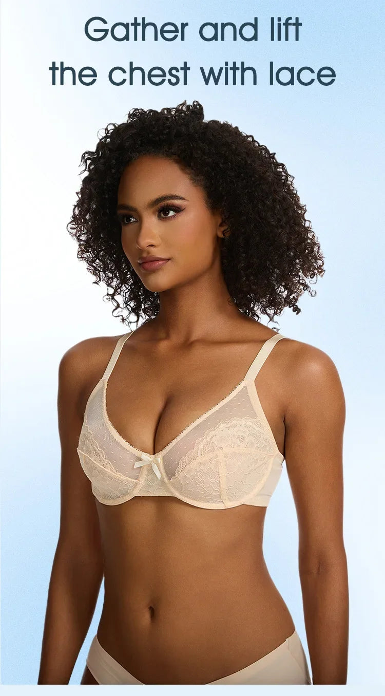 Plus Size Lace Bra