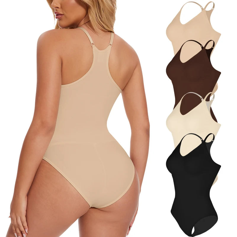 Seamless Shapewear Bodysuit - Tummy Control Tank Top