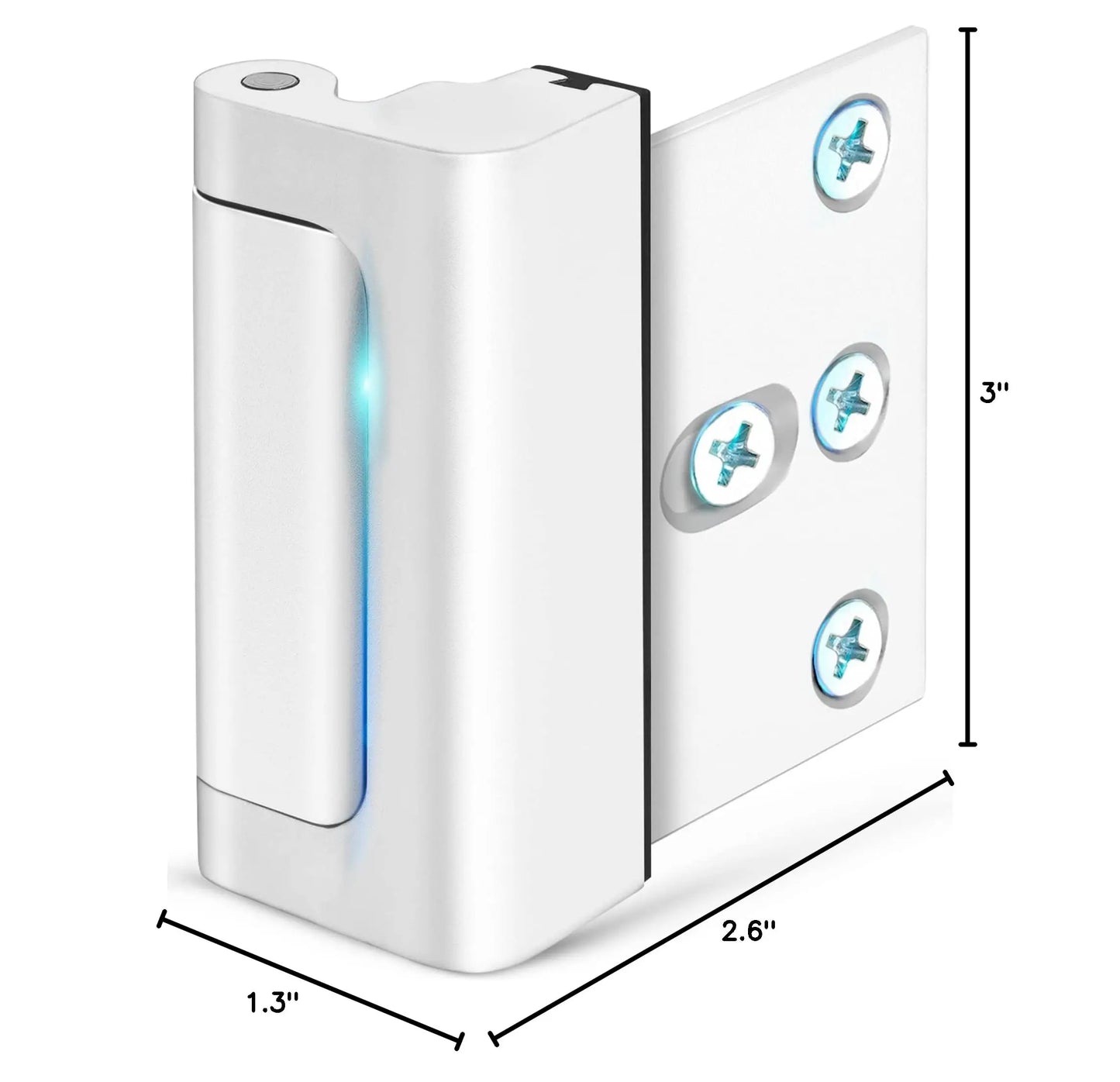 Door Security Lock – Anti-Theft Childproof Reinforcement Lock 3" Stop