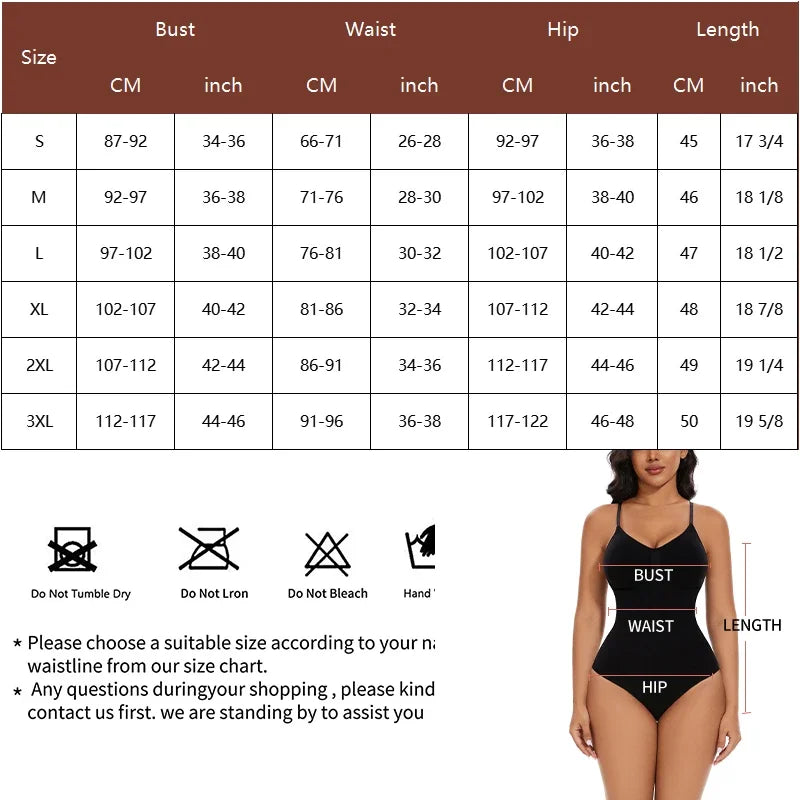 Seamless Shapewear Bodysuit - Tummy Control Tank Top