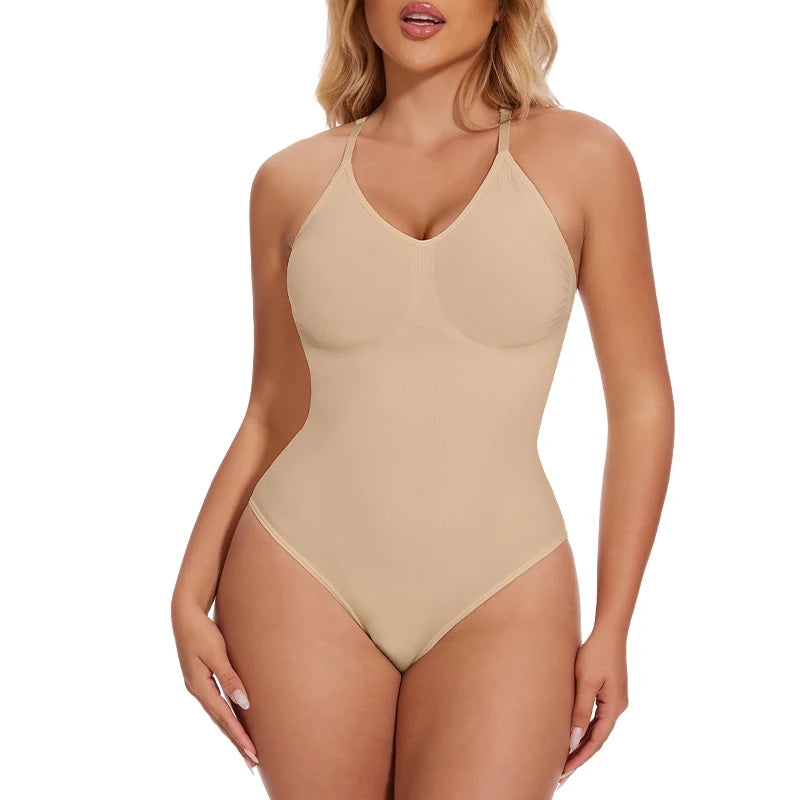 Seamless Shapewear Bodysuit - Tummy Control Tank Top