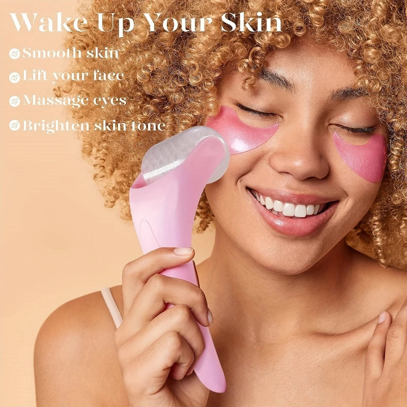 Ice Face Roller - Professional Cooling Facial Massager for Puffiness & Glow