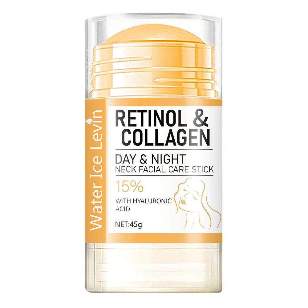 Retinol & Collagen Day & Night Neck Cream Stick - Anti-Aging Facial Moisturizer 45g