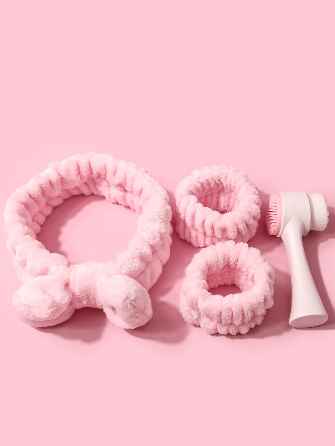 Silicone Facial Cleansing Brush Set - 4 Pieces