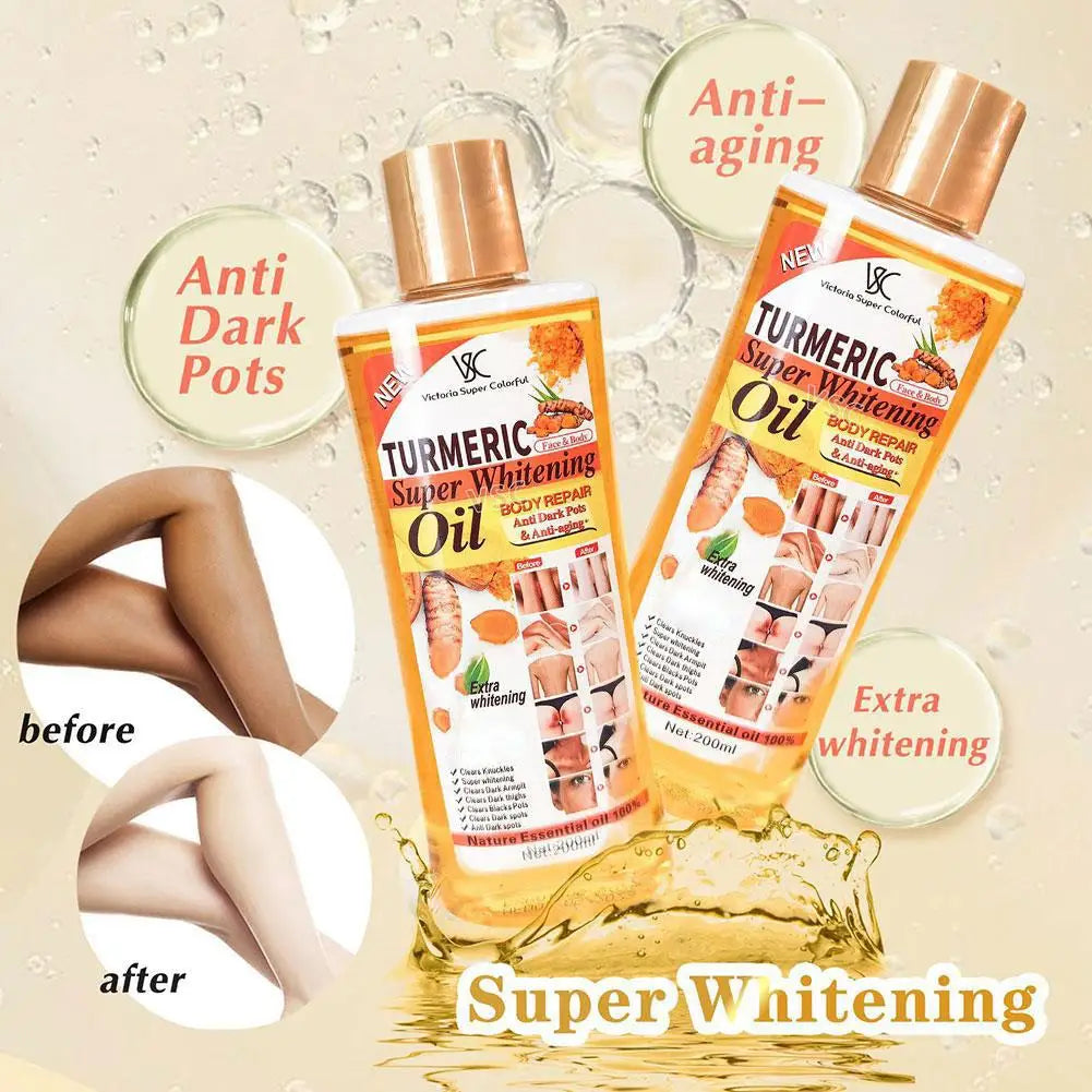 Turmeric Essential Oil | Face & Body Brightening Massage Oil 200ml