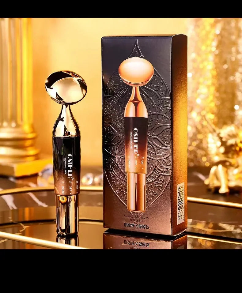 Electric Facial Massage Tool - Face Lifting Anti-Wrinkle Eye Massager with Cream Introducer