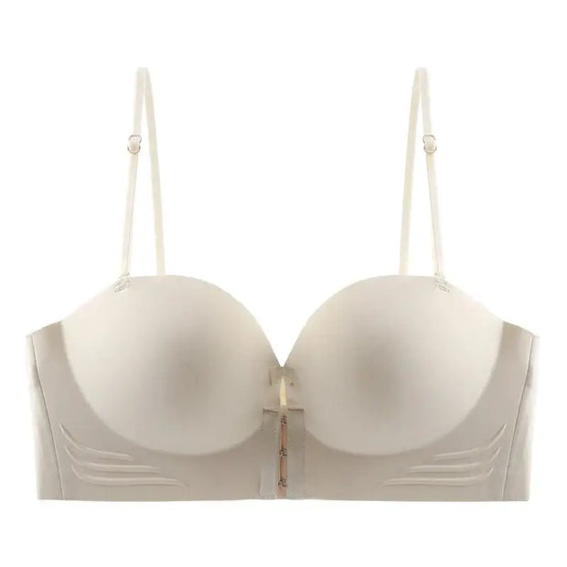 Front Closure Sexy Push Up Bra Women Invisible Bras Underwear Lingerie For Female Brassiere Strapless Seamless Bralette
