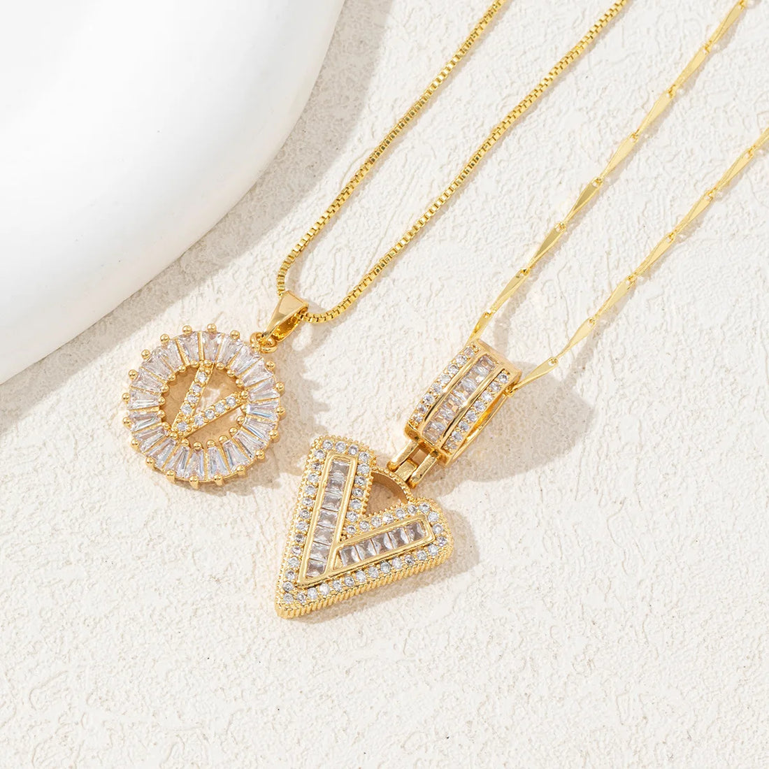 Set de 2 Collares con Inicial (A-Z)