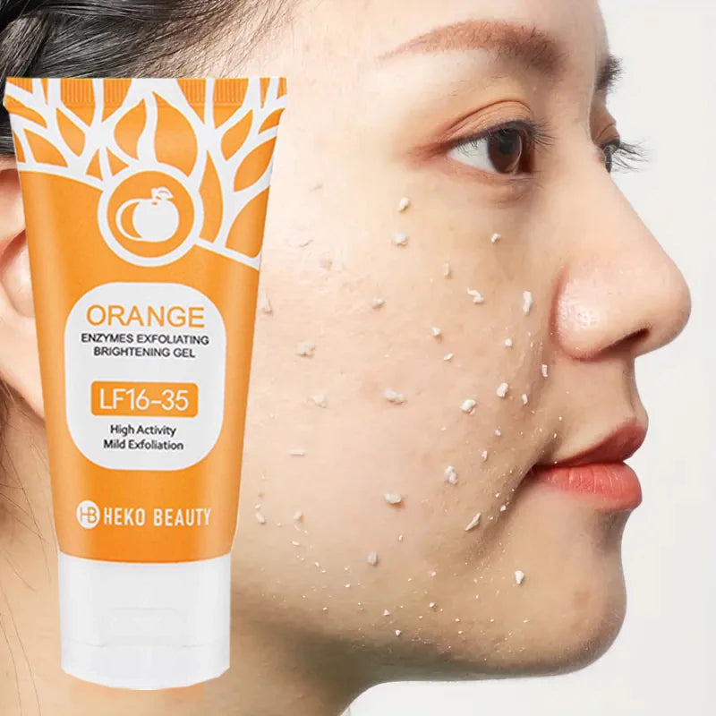 Orange Exfoliating Gel 50ml – Deep Pore Cleansing, Dead Skin Removal & Full Body Scrub