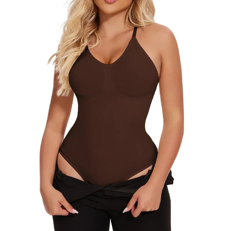 Seamless Shapewear Bodysuit - Tummy Control Tank Top