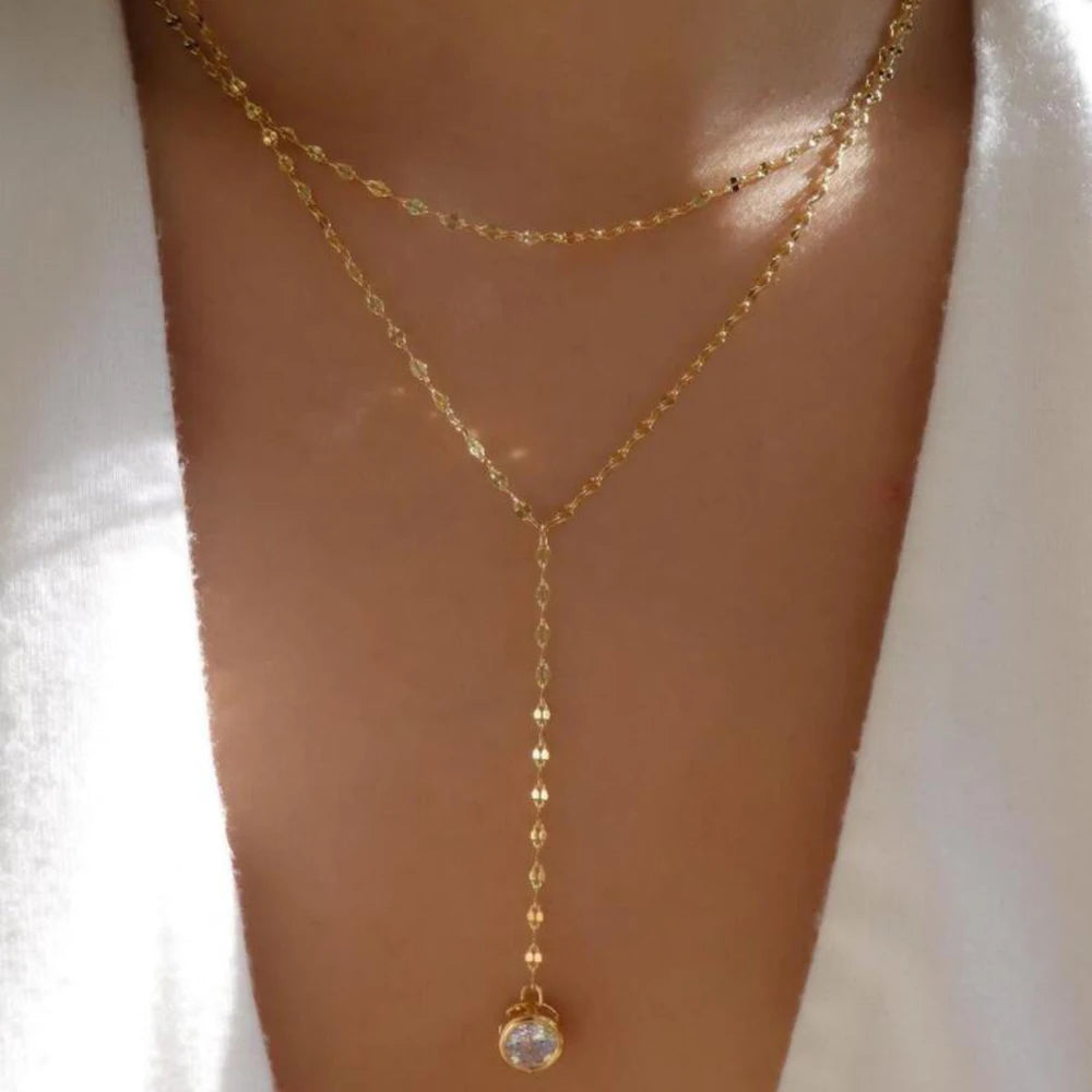 Layered Gold Necklace Set - 5 Piece Chain Collection
