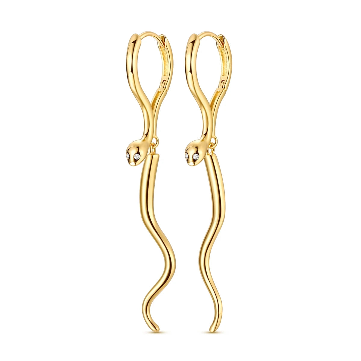 925 Sterling Silver Minimalist Hoop Earrings - Rose Gold & Yellow Gold