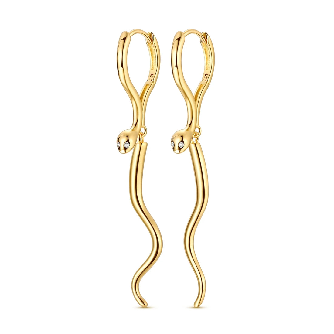 925 Sterling Silver Minimalist Hoop Earrings - Rose Gold & Yellow Gold