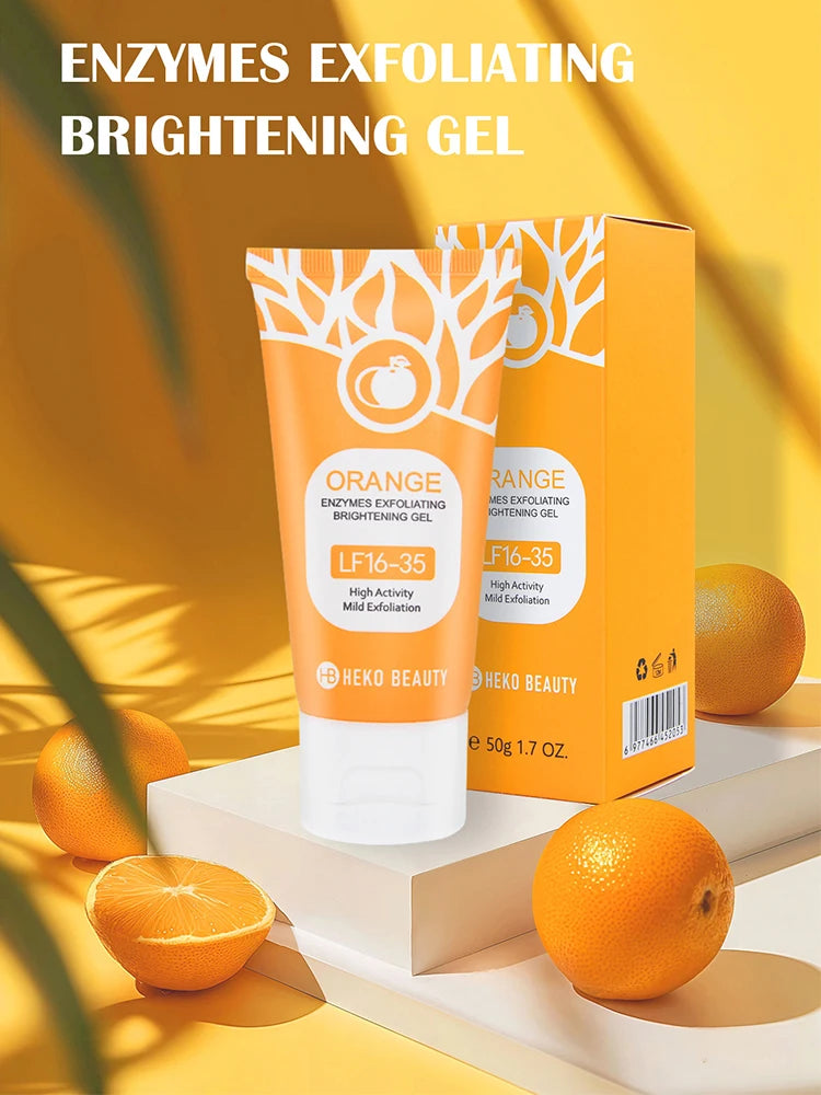 Orange Exfoliating Gel 50ml – Deep Pore Cleansing, Dead Skin Removal & Full Body Scrub
