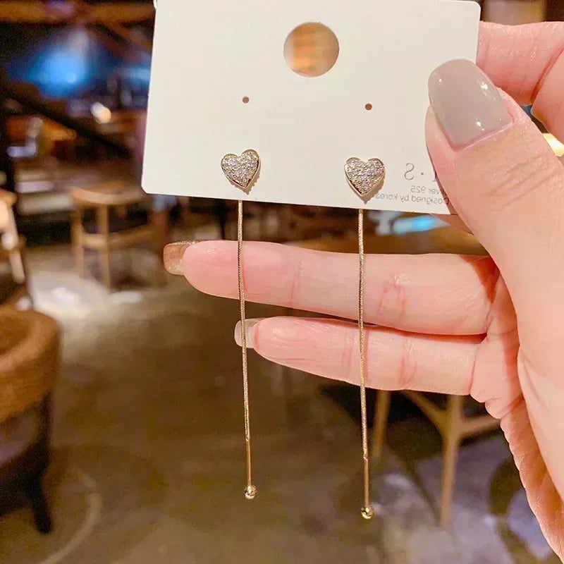 Brown Zircon Circle Earrings - Elegant Statement Jewelry for Women