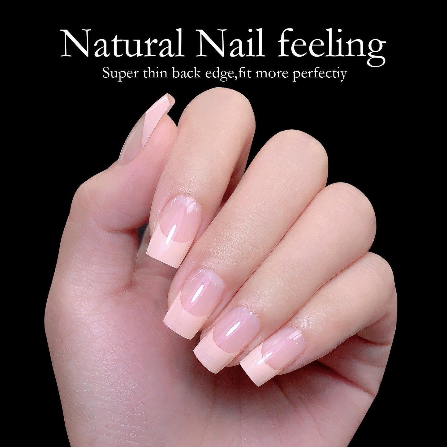 Press On Nails 120pcs | French Acrylic Full Cover Nail Tips | Mixed Sizes