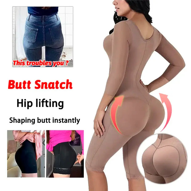 Women's Butt Snatch bodysuit for hip lifting and instant shaping, featuring a sleek and form-fitting design.